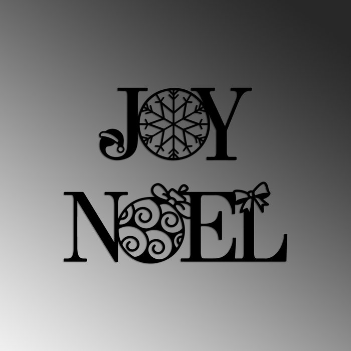Wallity New Year 3 Escultura de pared de metal en negro Wallity New Year 3 Escultura de pared de metal en negro